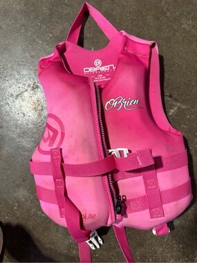 O'Neill Kids Pink Life Vest Jacket